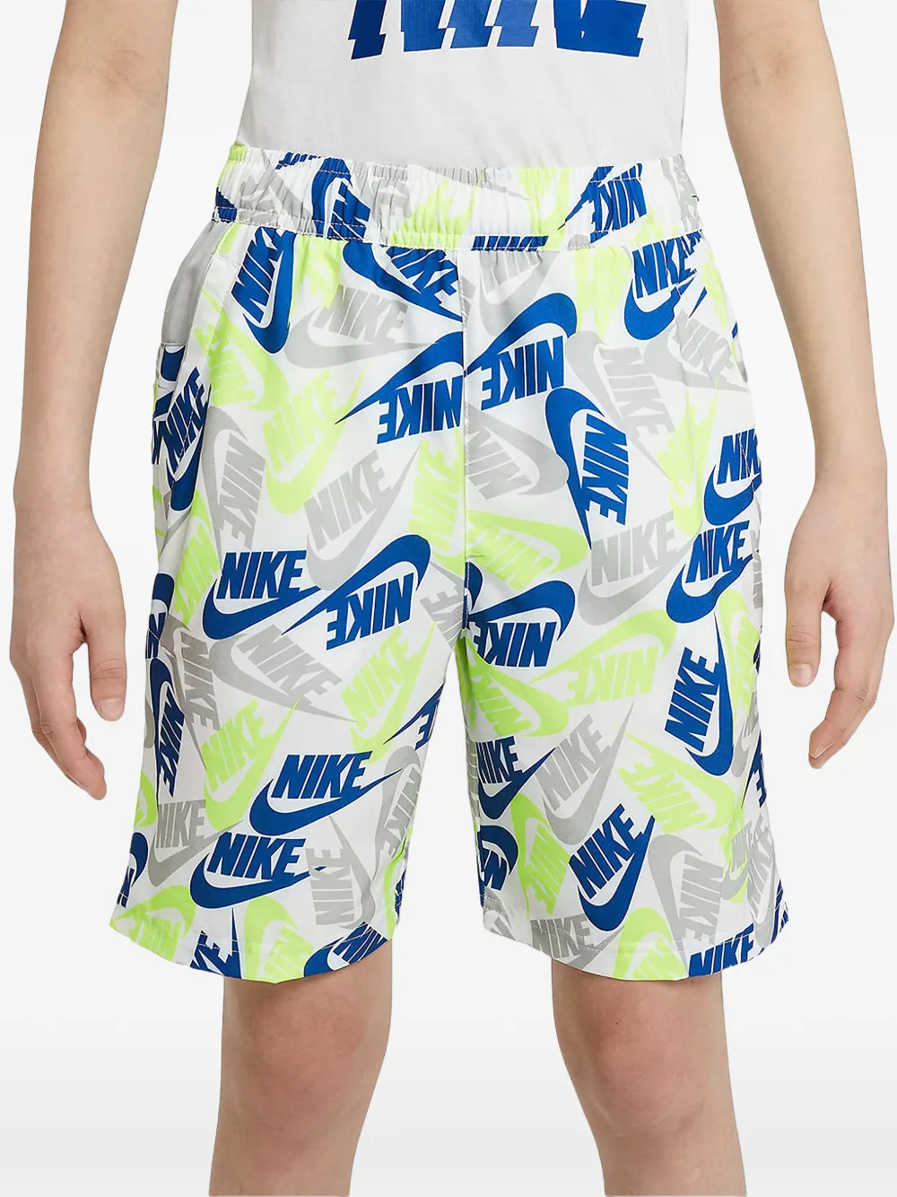 Nike Kids printed shorts - Yellow