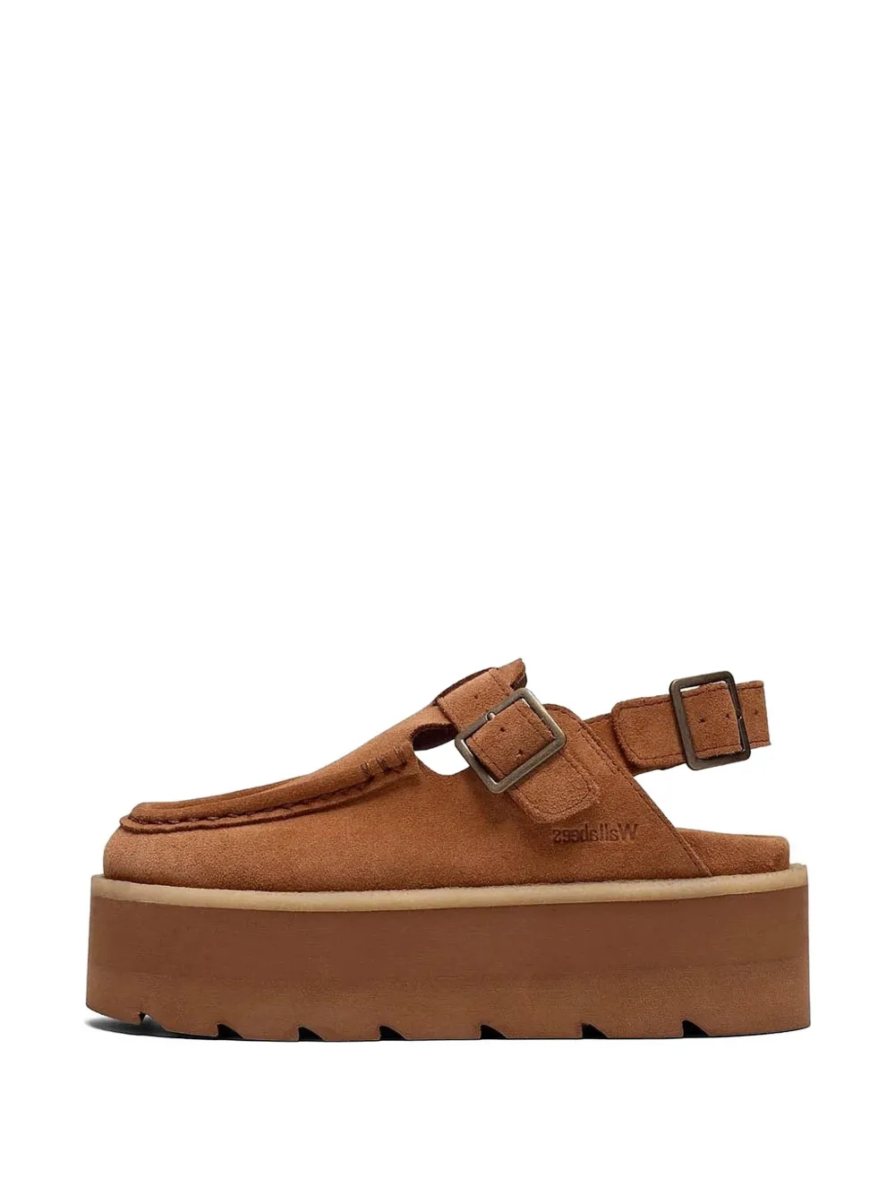 Clarks Originals Wallabees sandalen met gespsluiting Bruin