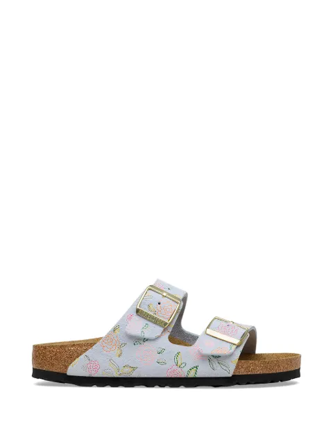 Birkenstock Arizona floral-print suede sandals