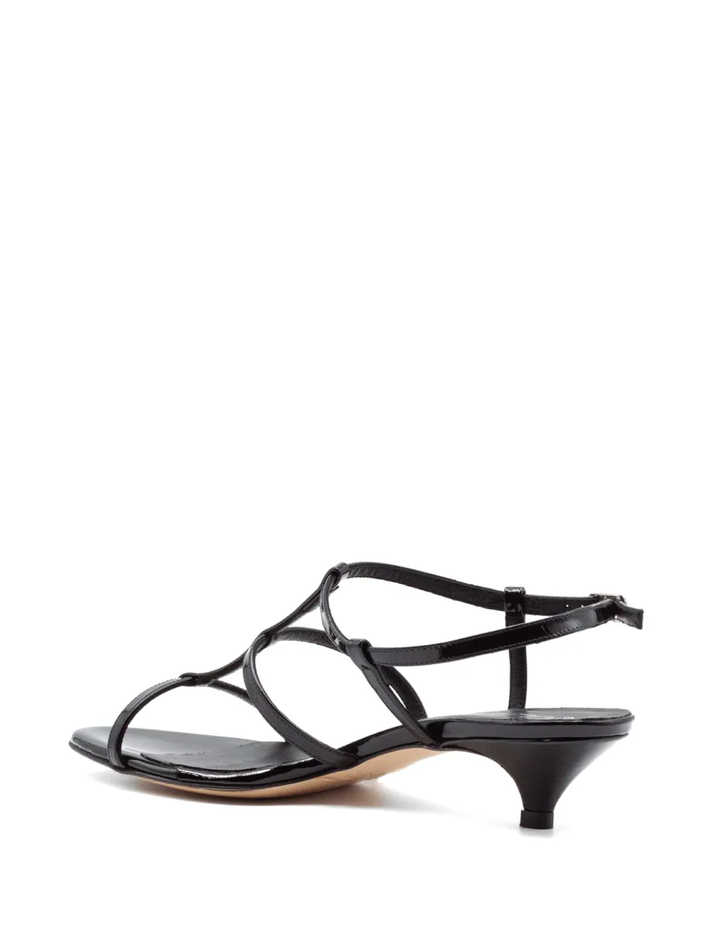 Julie Dee strappy kitten-heel sandals Zwart