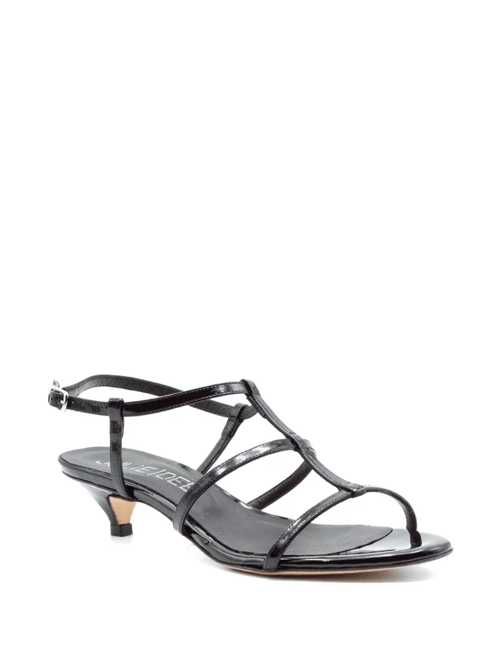 Julie Dee strappy kitten-heel sandals Zwart