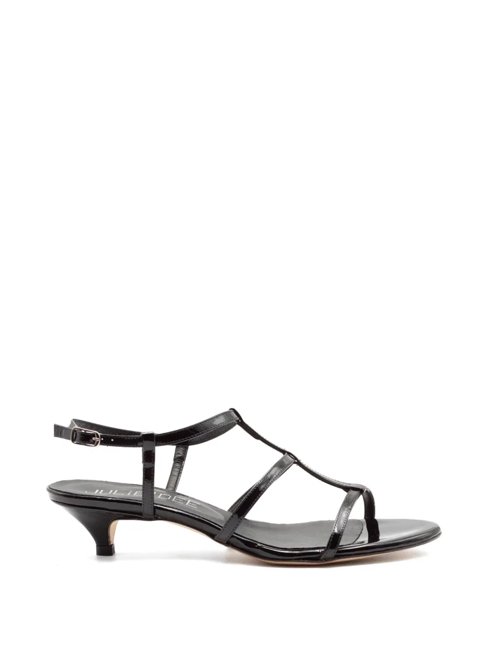 Julie Dee strappy kitten-heel sandals Zwart