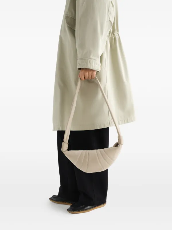 LEMAIRE Small Croissant Bag In Alpaca Nubuck | Neutrals | FARFETCH SG