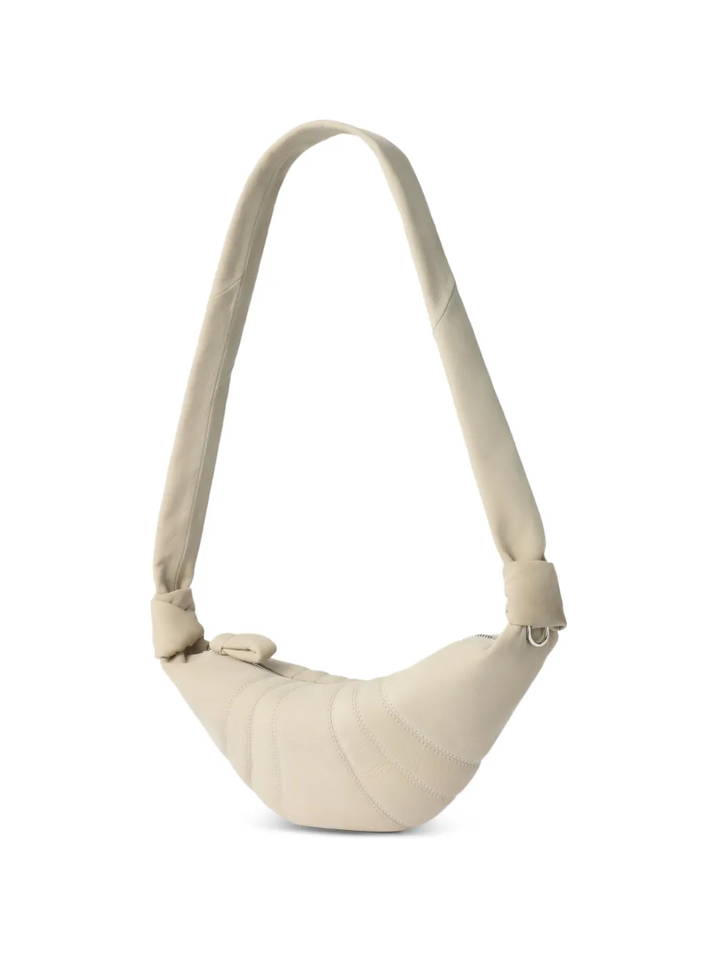 LEMAIRE Kleine Croissant tas van alpaca nubuck Beige