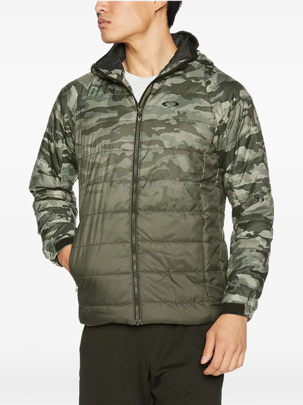 Oakley camouflage-print quilted jacket - Grün