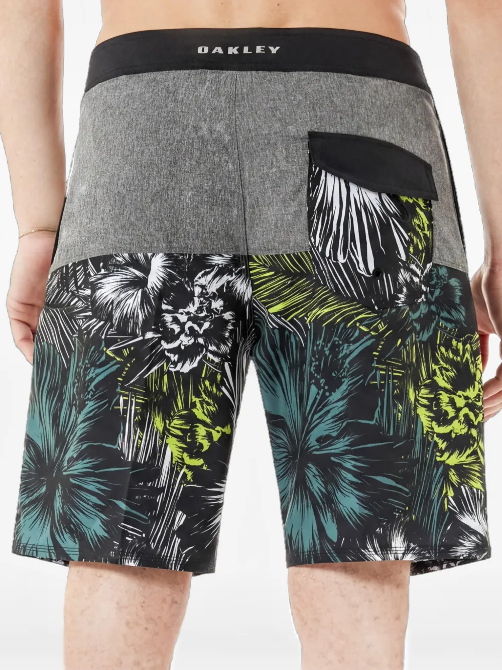 Oakley Zwembroek met bloemenprint Grijs