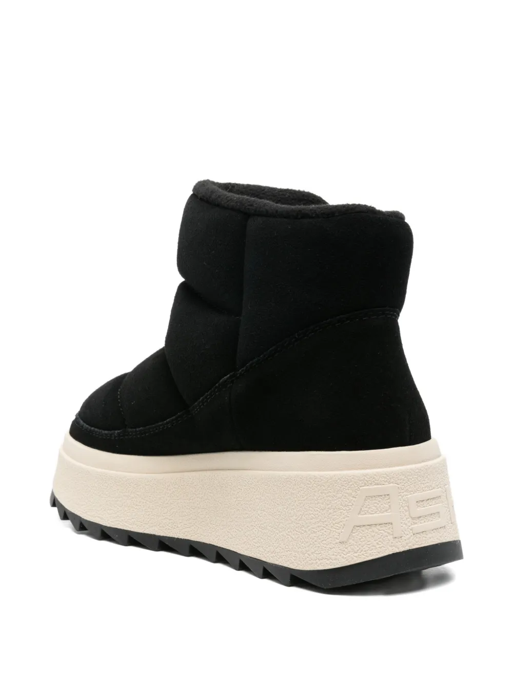 Ash quilted platform boots Zwart