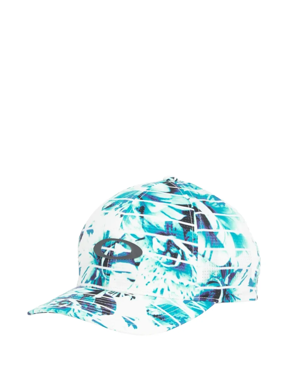 Oakley Floral-print Cap In Blue