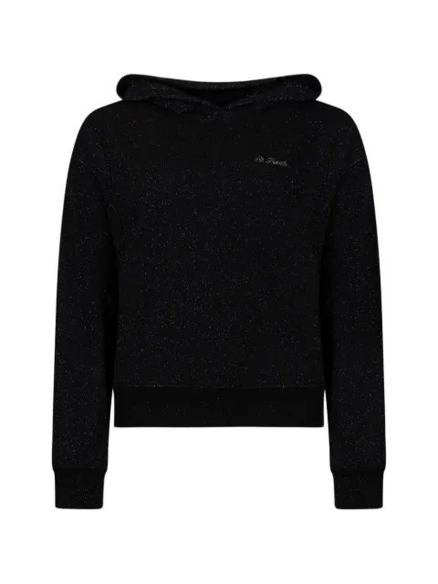 MC2 Saint Barth glitter-effect embroidered hoodie