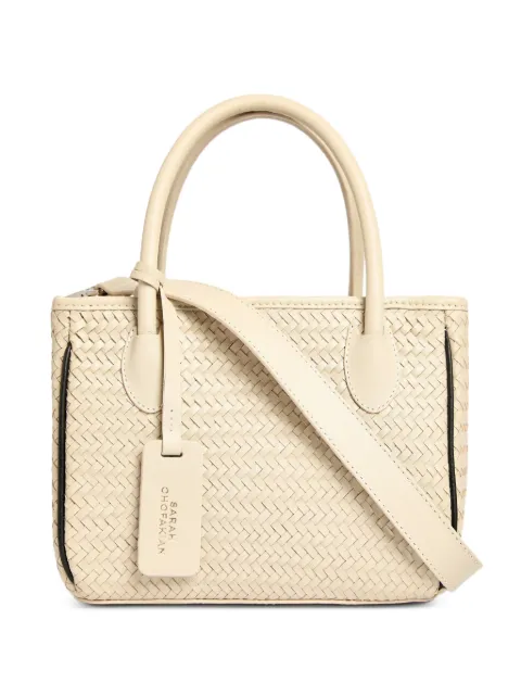 Sarah Chofakian Danúbio woven leather tote bag