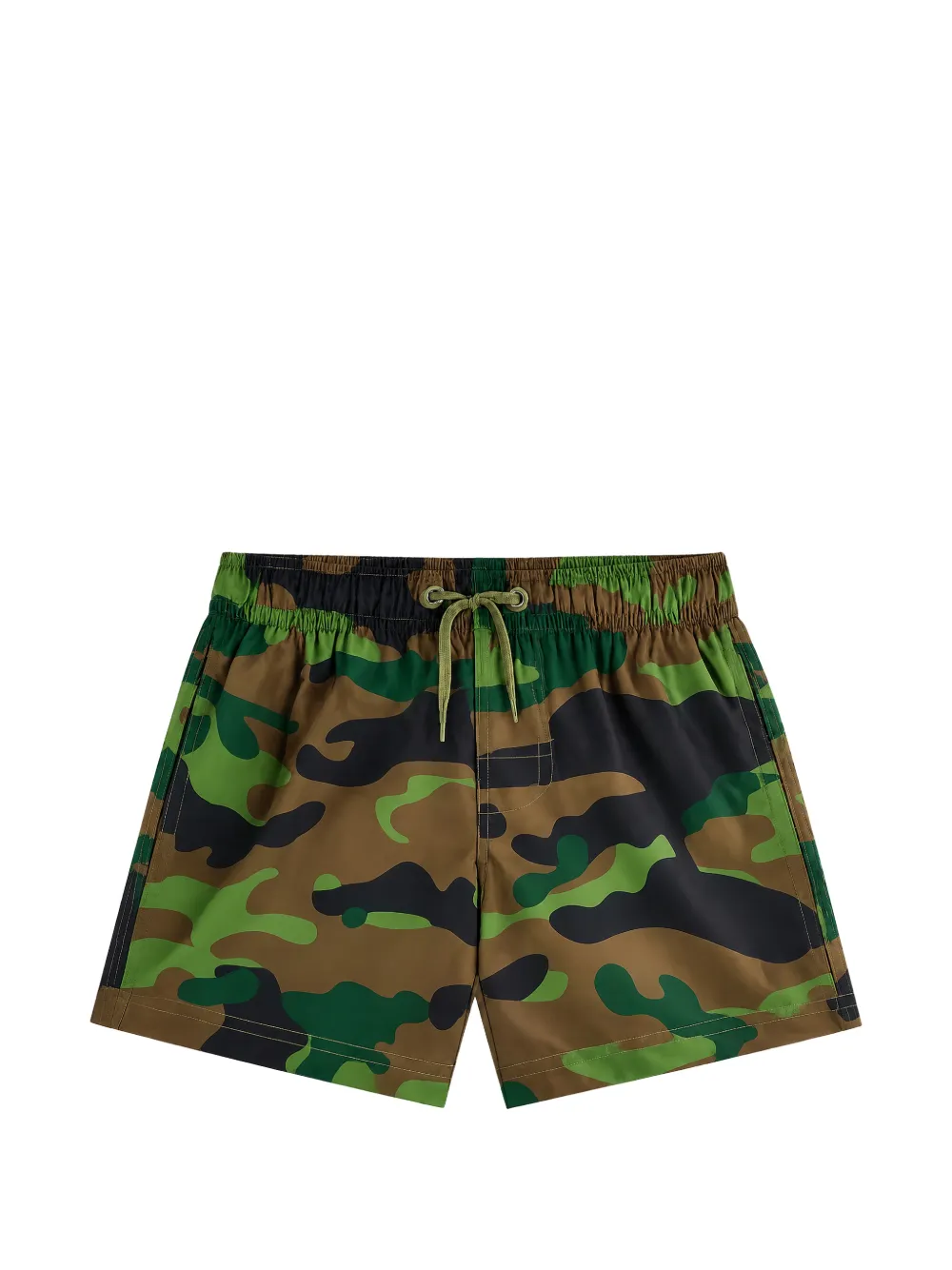 Sundek camouflage-print rainbow-stripe swim shorts - Marrone
