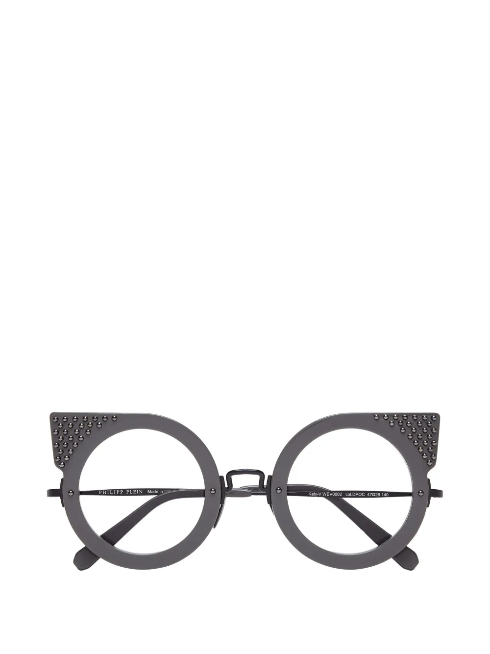 Philipp Plein Katy-V stud-embellished cat-eye glasses - Grigio