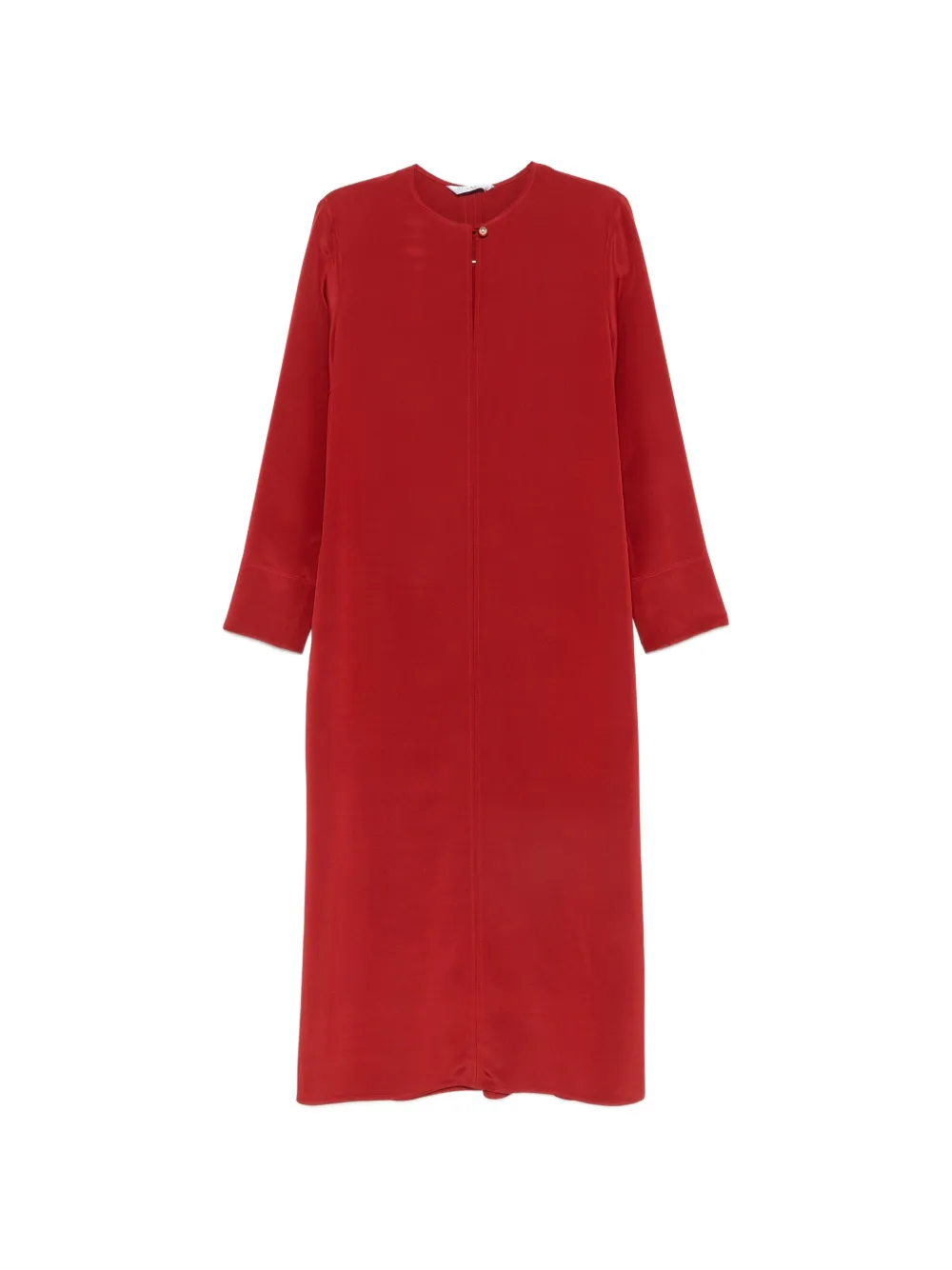 Max Mara Punghia keyhole-detail long-sleeve maxi dress - Rosso