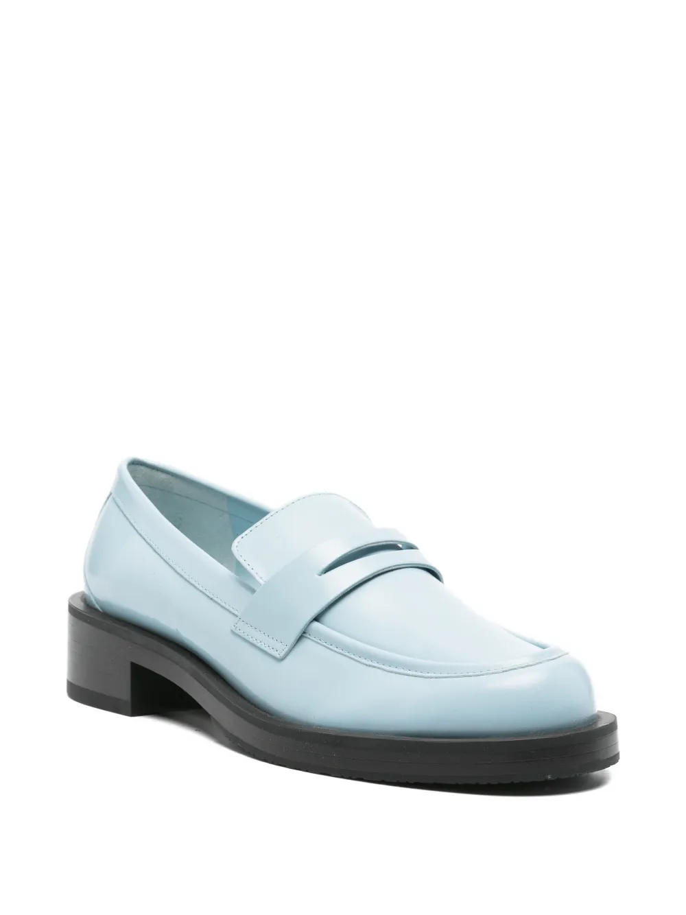 Stuart Weitzman Leren loafers Blauw