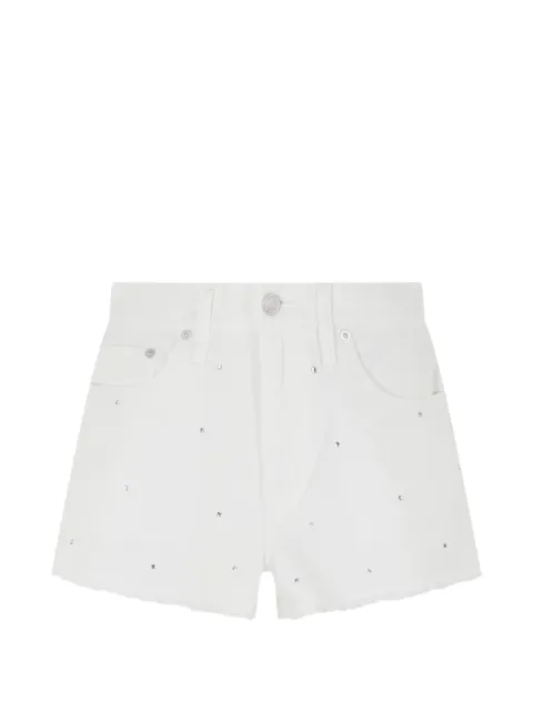 MC2 Saint Barth Musa crystal-embellished frayed-edge shorts