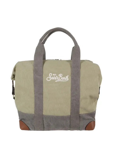 MC2 Saint Barth logo-embroidered canvas travel bag