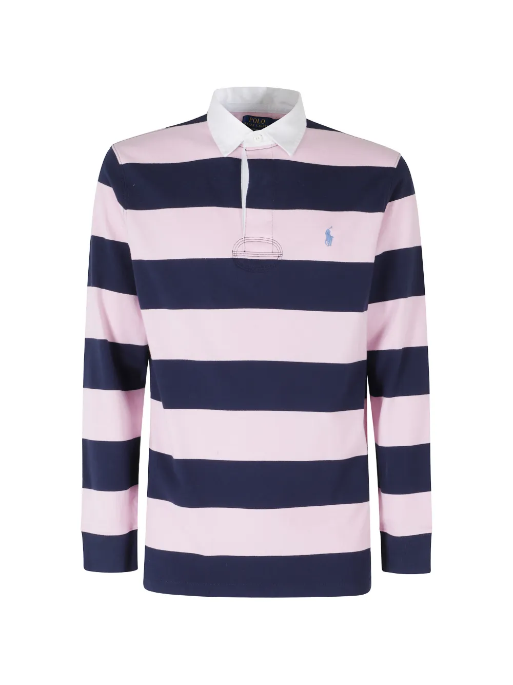 Polo Ralph Lauren striped long-sleeved polo shirt - Rosa