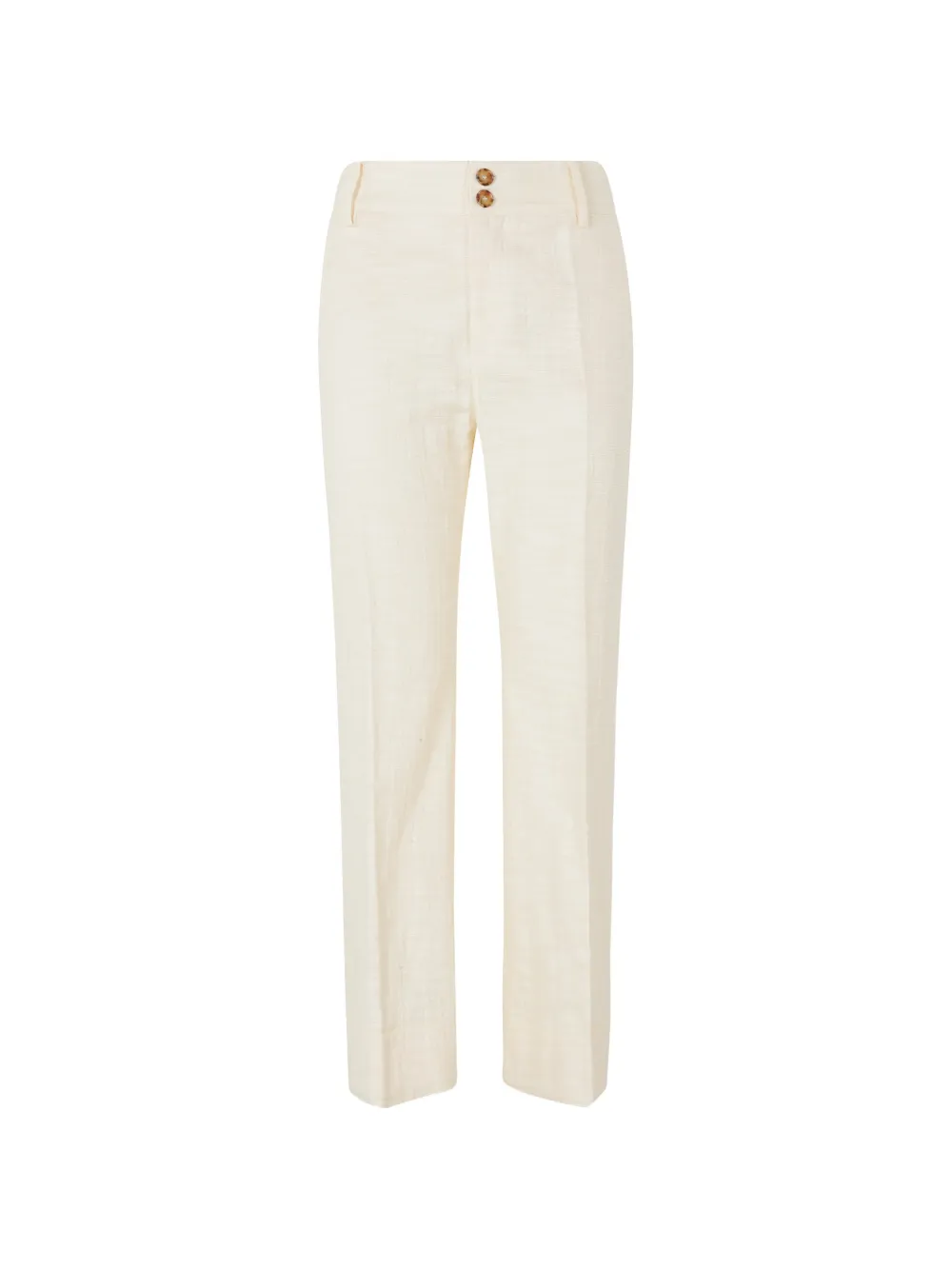 La DoubleJ Hendrix button-fastening straight-leg trousers - Bianco