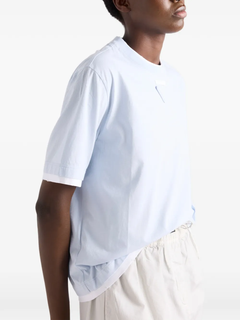 Prada Katoenen jersey T-shirt Blauw