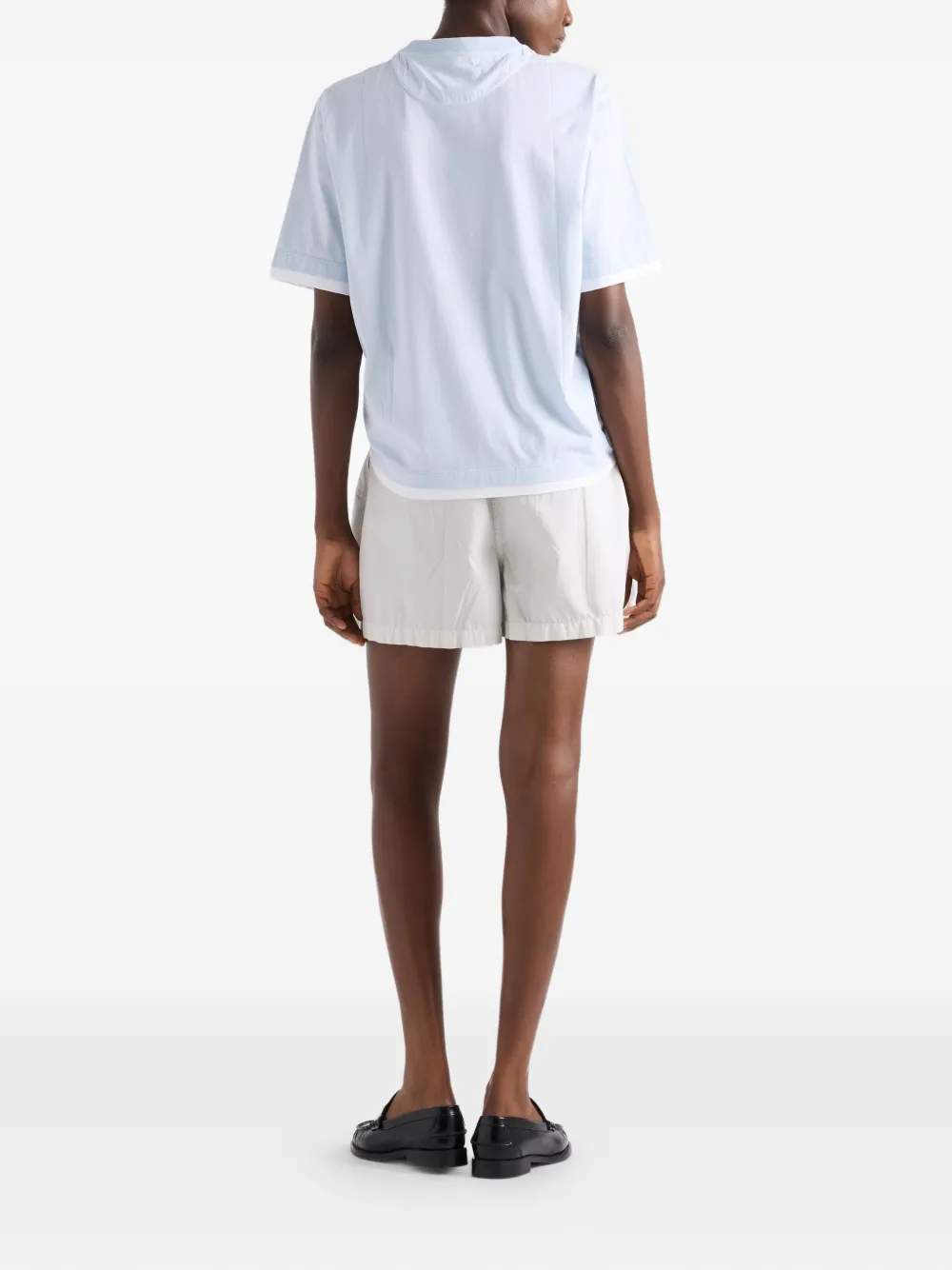 Prada Katoenen jersey T-shirt Blauw