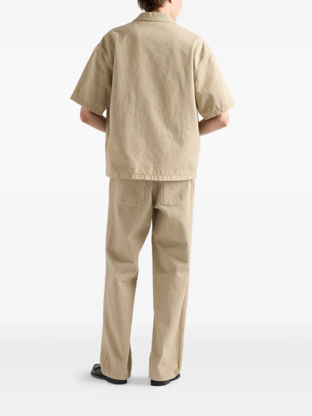 Prada Old denim overhemd Beige