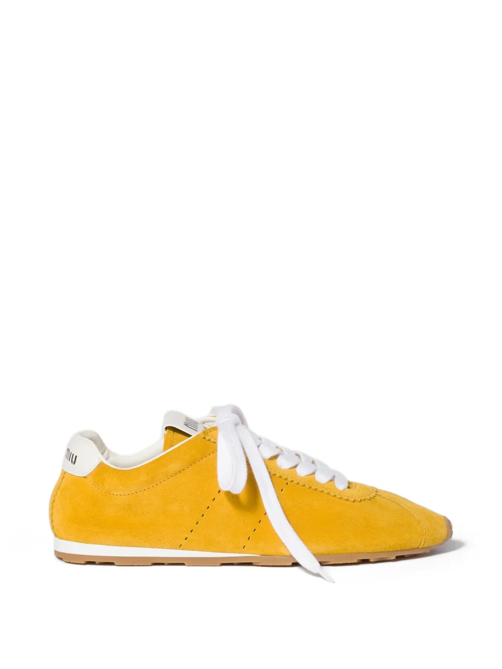 Miu Miu Plume suede sneakers - Gelb