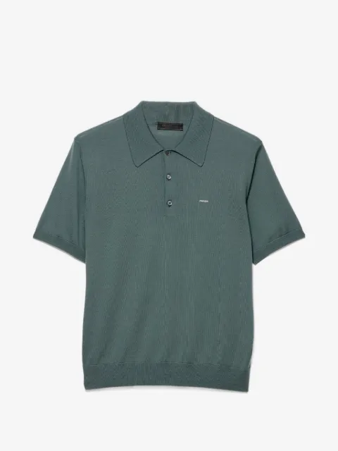 Prada superfine wool polo shirt