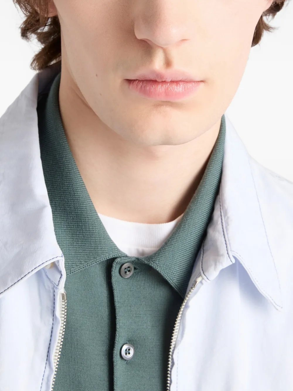 Prada Wollen poloshirt Groen