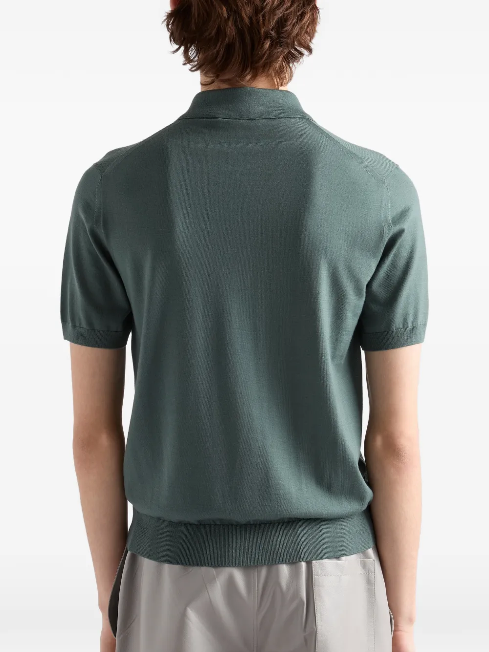 Prada Wollen poloshirt Groen