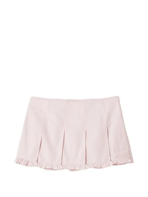 Miu Miu poplin pleated miniskirt