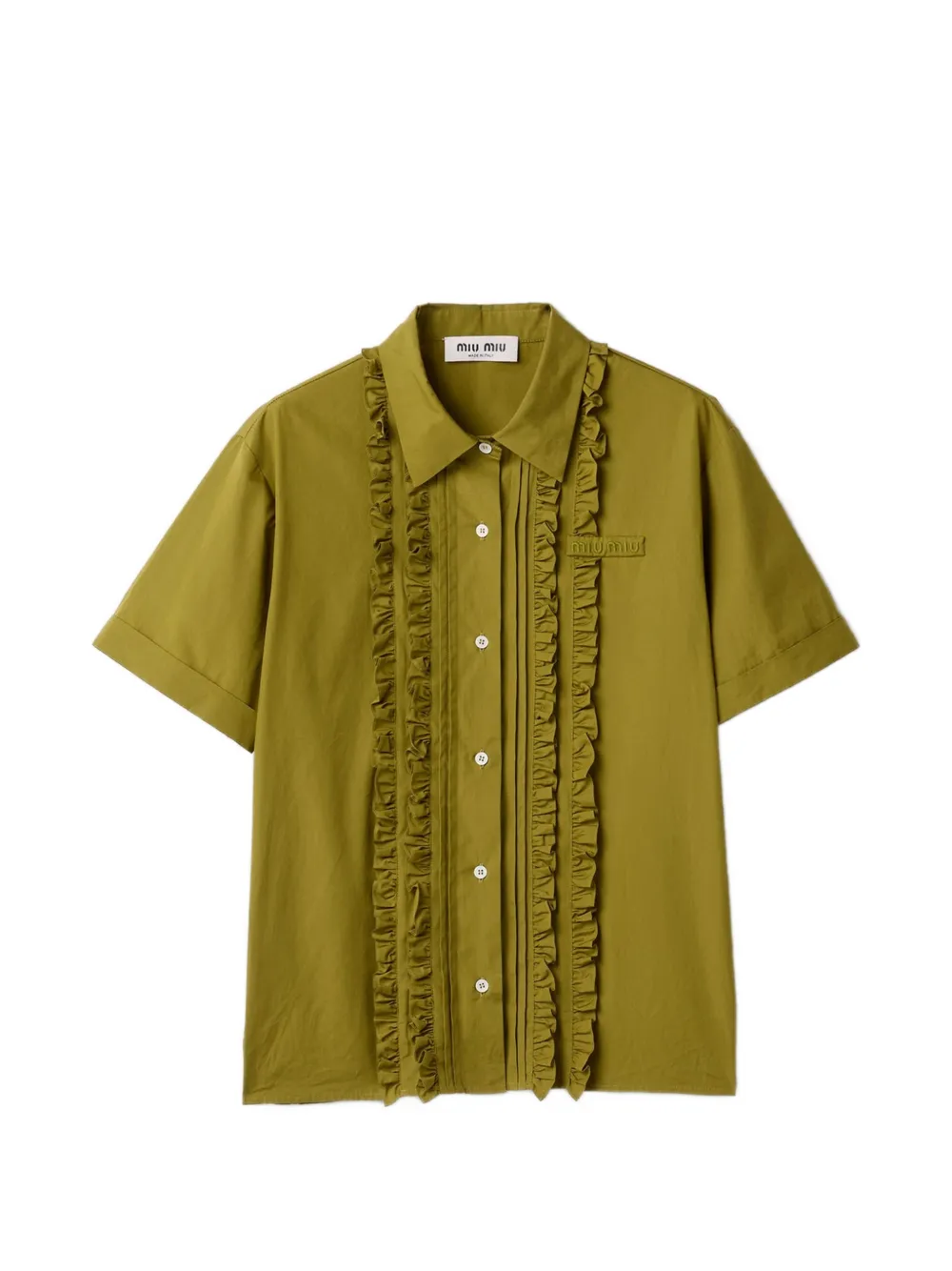 Miu Miu poplin shirt - Green