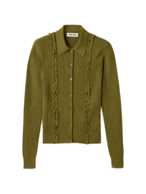 Miu Miu Cardigan em cashmere e seda