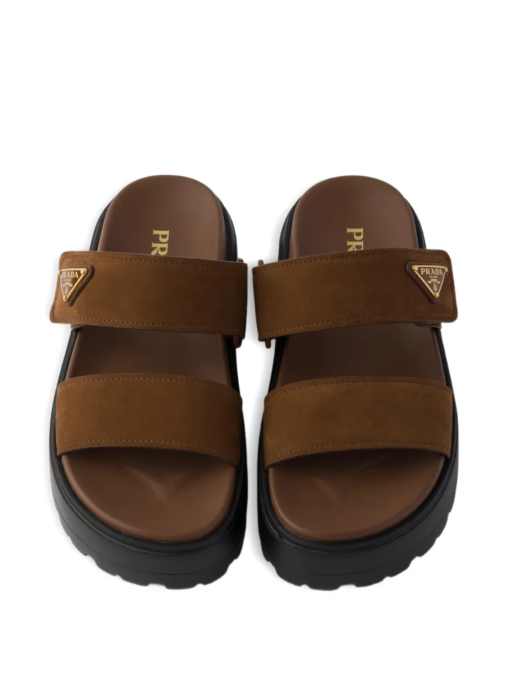 Prada nubuck slides Bruin