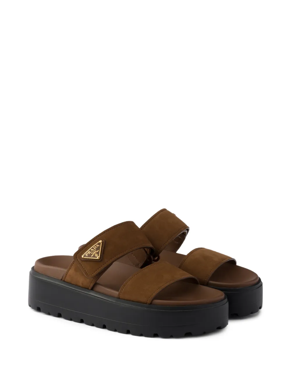 Prada nubuck slides Bruin