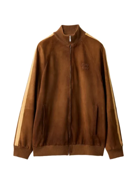 Miu Miu waxed suede jacket