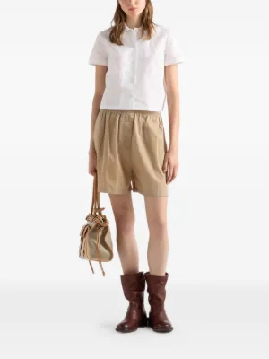 【美品】プラダ　PRADA 麻のキュロット Prada（プラダ）ウィメンズ ショートパンツ＆キュロット - FARFETCH