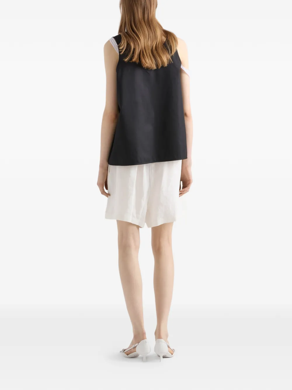  Prada Top Re-nylon - Negro 