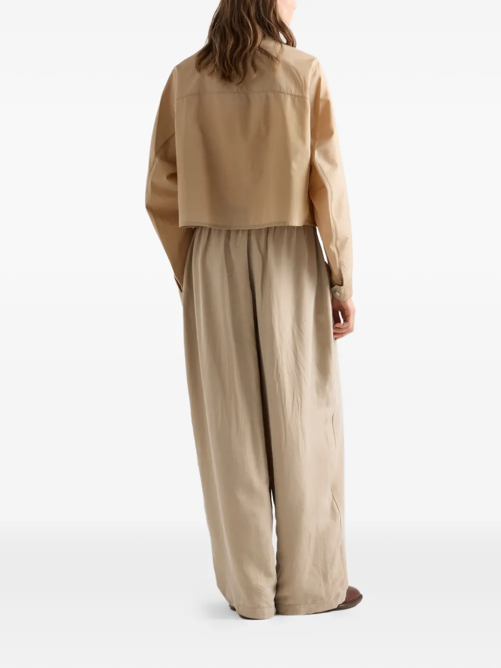 Prada Re-Nylon donsjack Beige