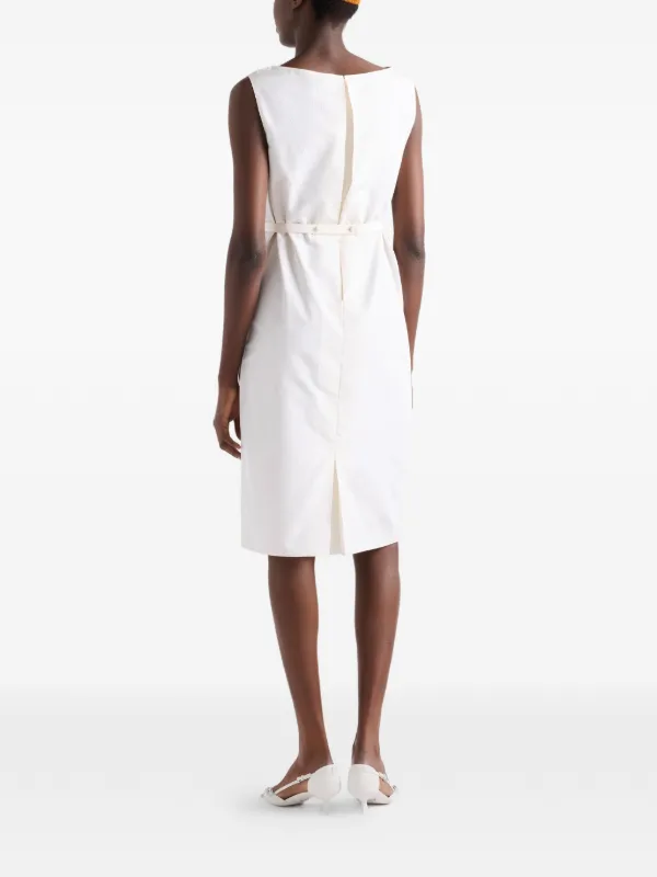 Prada Faille Dress | White | FARFETCH