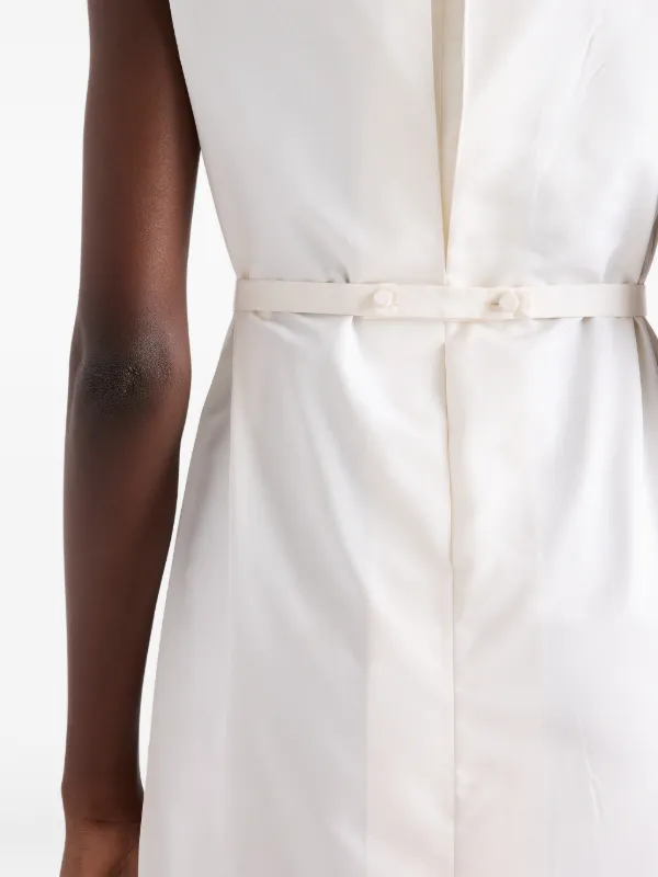 Prada Faille Dress | White | FARFETCH