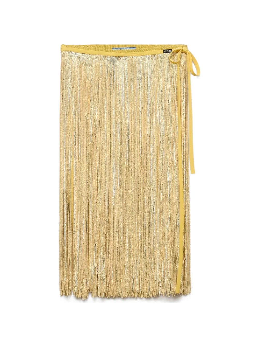 Prada skirt with sequin fringe - Giallo