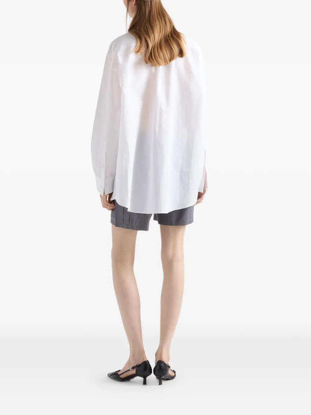 Prada Linnen blouse Wit