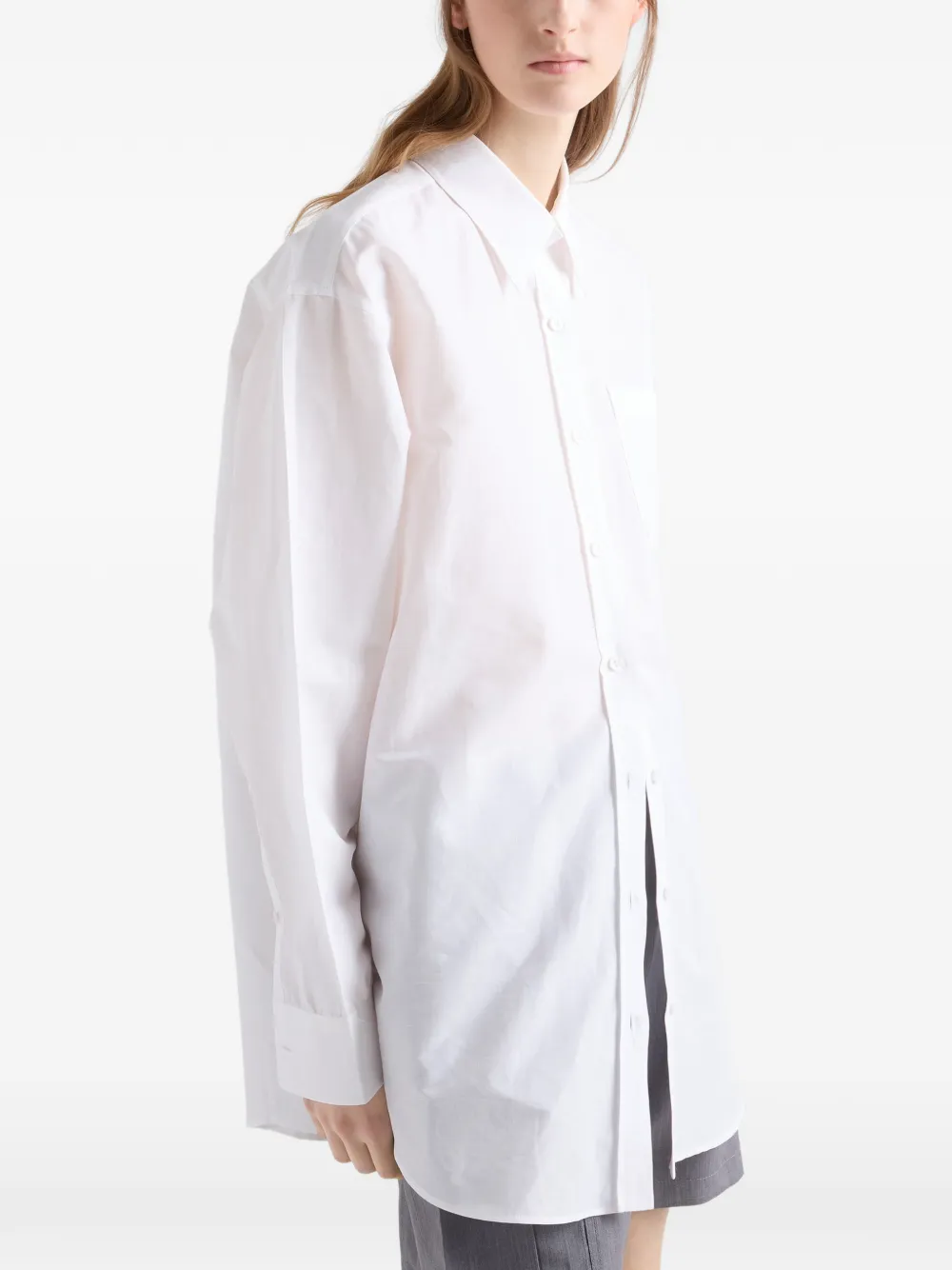 Prada Linnen blouse Wit
