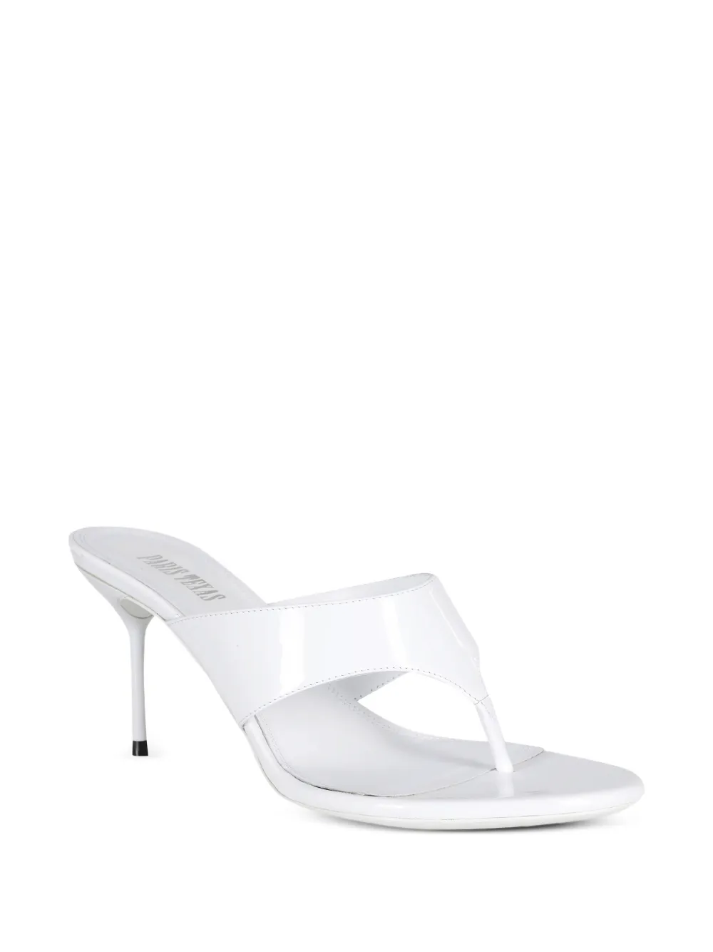 Paris Texas Lidia patent-leather mules Wit