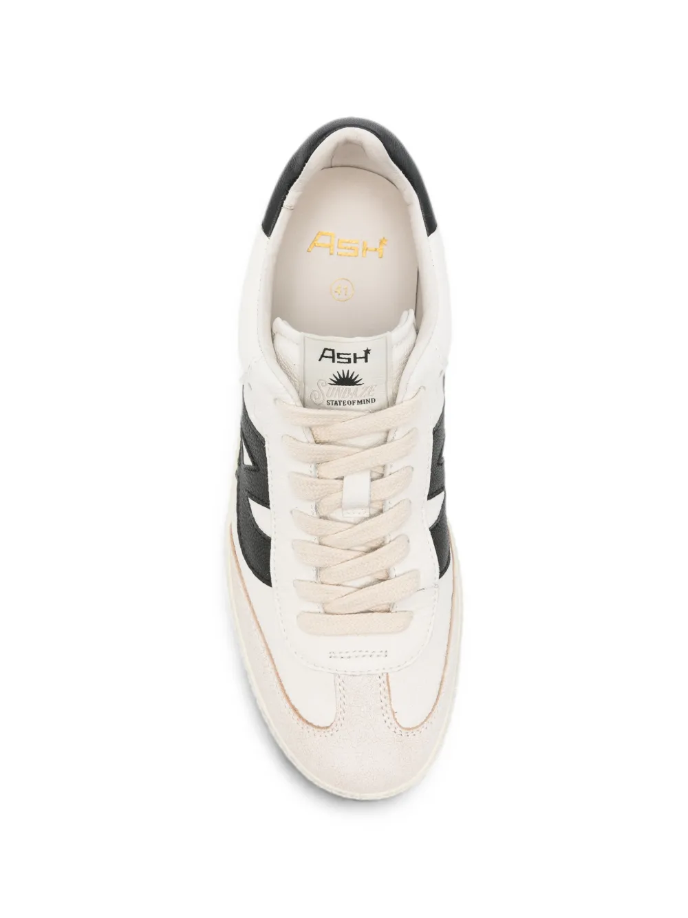 Ash logo-patch sunset sneakers Beige
