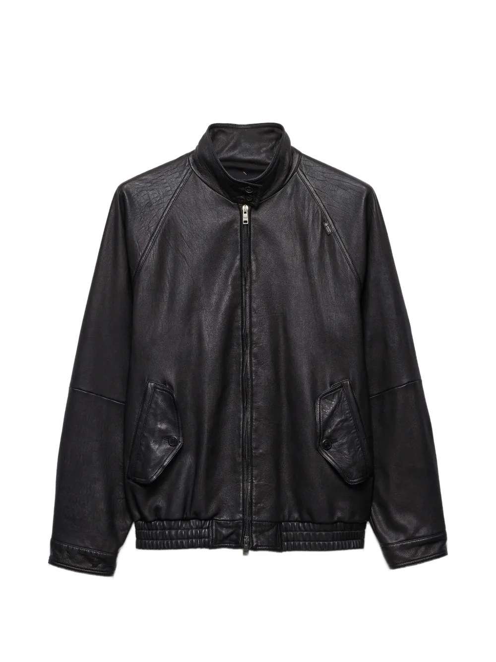Prada nappa leather blouson jacket - Schwarz