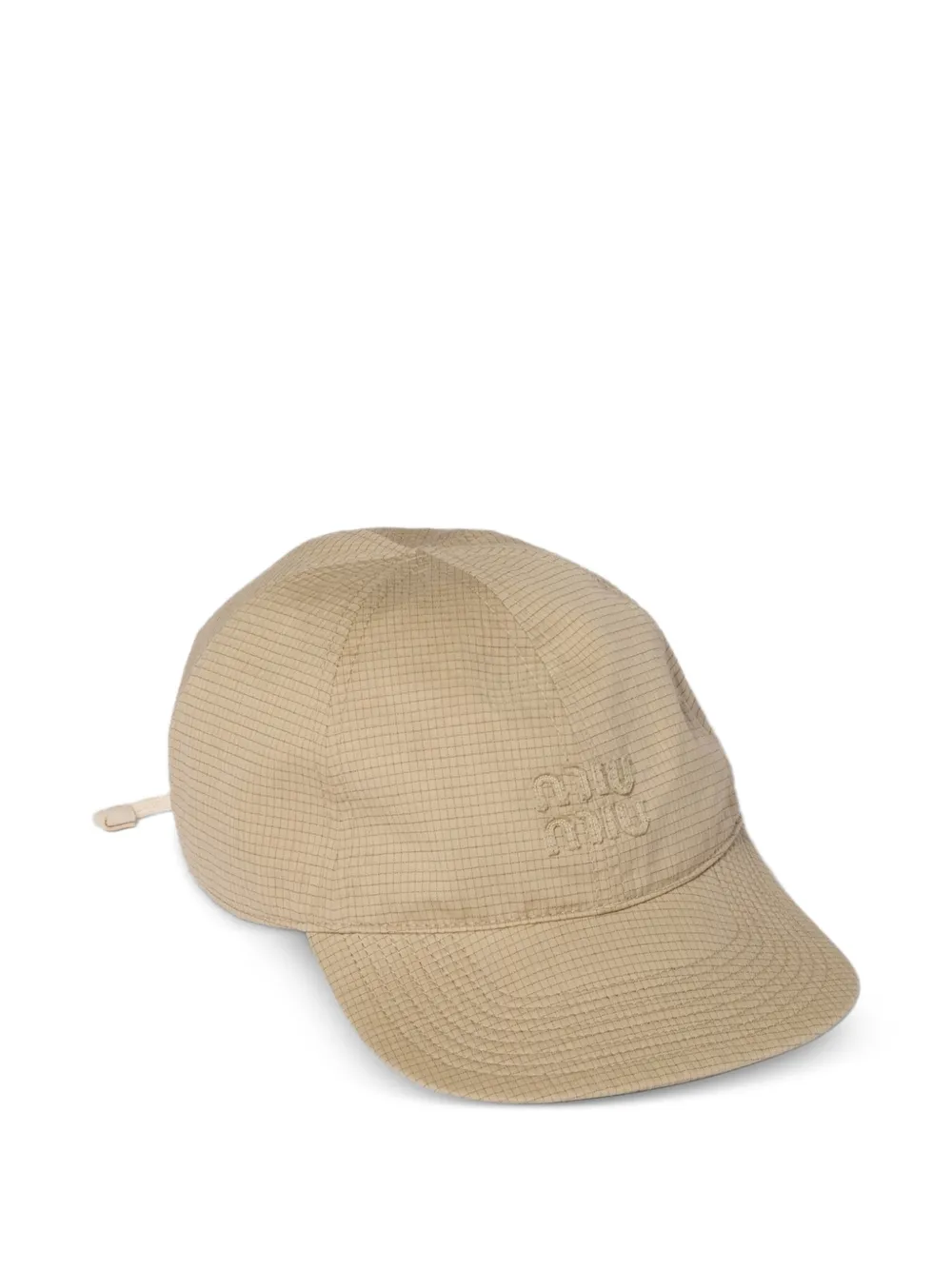 Miu Miu Cappello da baseball in cotone - Toni neutri