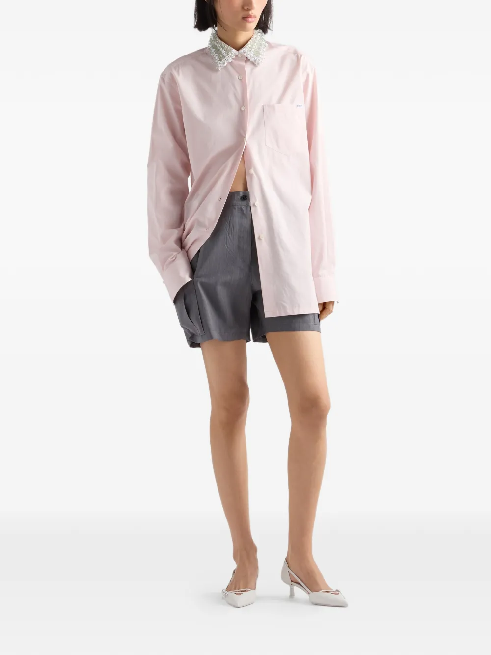 Prada Popeline overhemd Roze