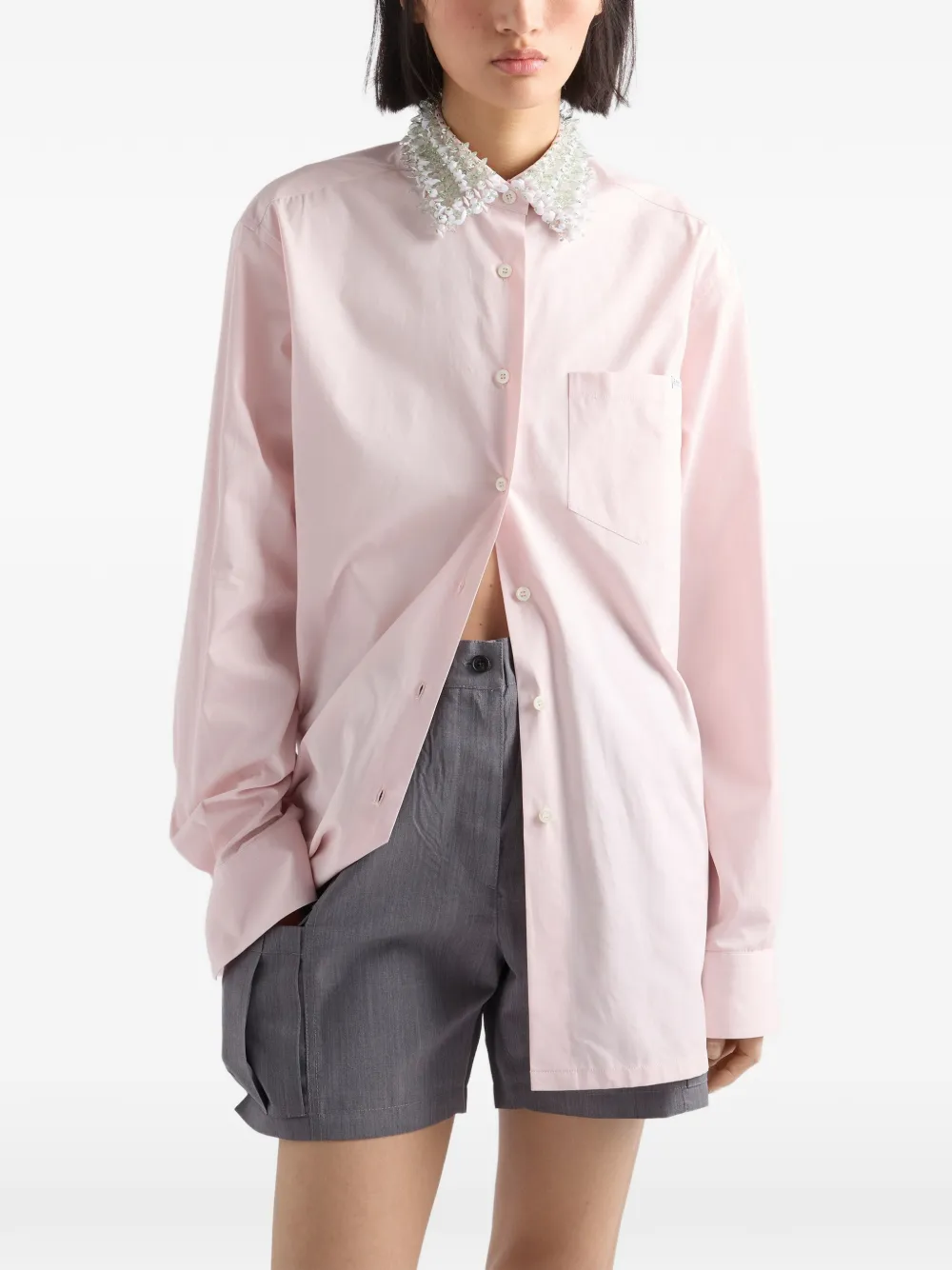 Prada Popeline overhemd Roze
