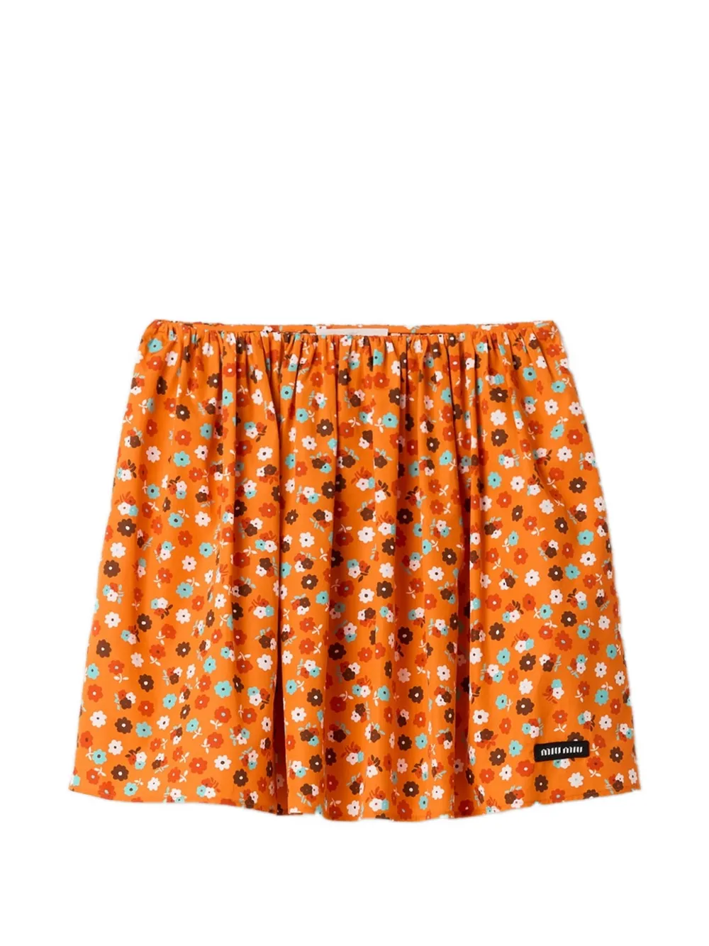 Miu Miu poplin skirt - Orange